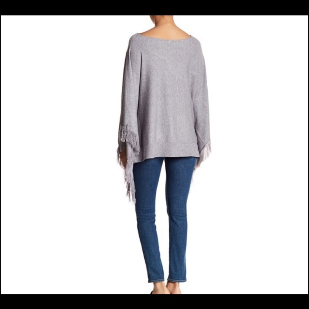 Roffe Accessories Solid Knit Poncho - Picture 2 of 2